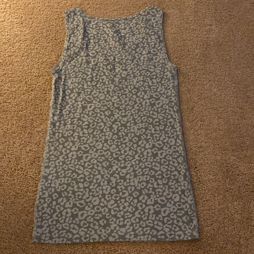 Faded glory 1X gray leopard print tank top - Picture 3 of 3